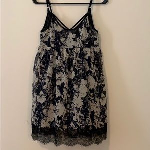 Forever 21 Floral Dress with Lace Bottom